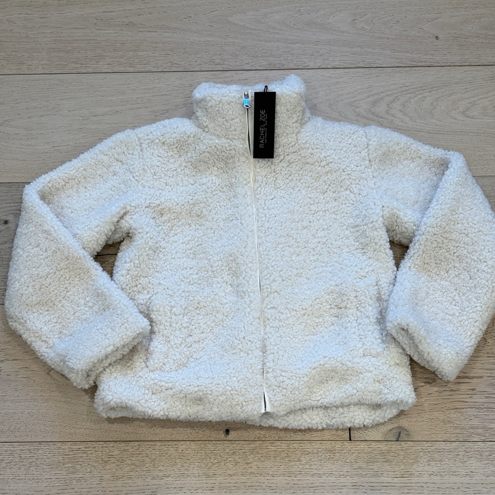 Rachel Zoe Faux Fur Coat in White Size XS